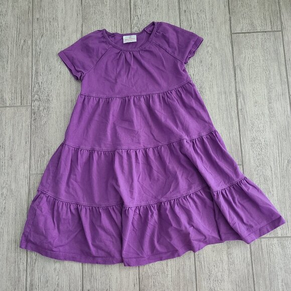 Hanna Andersson Other - Hanna Andersson girls purple tiered dress size 120 - 6-7 US